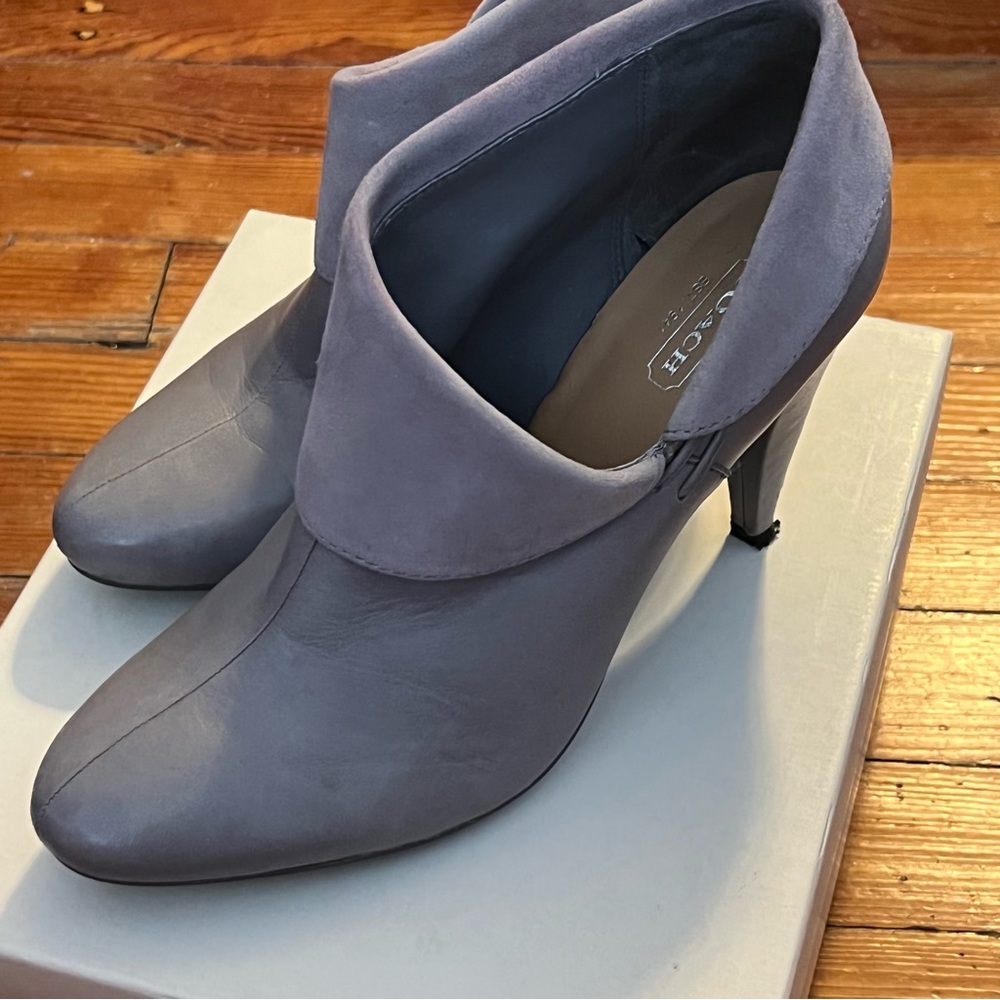 Grey coach booties